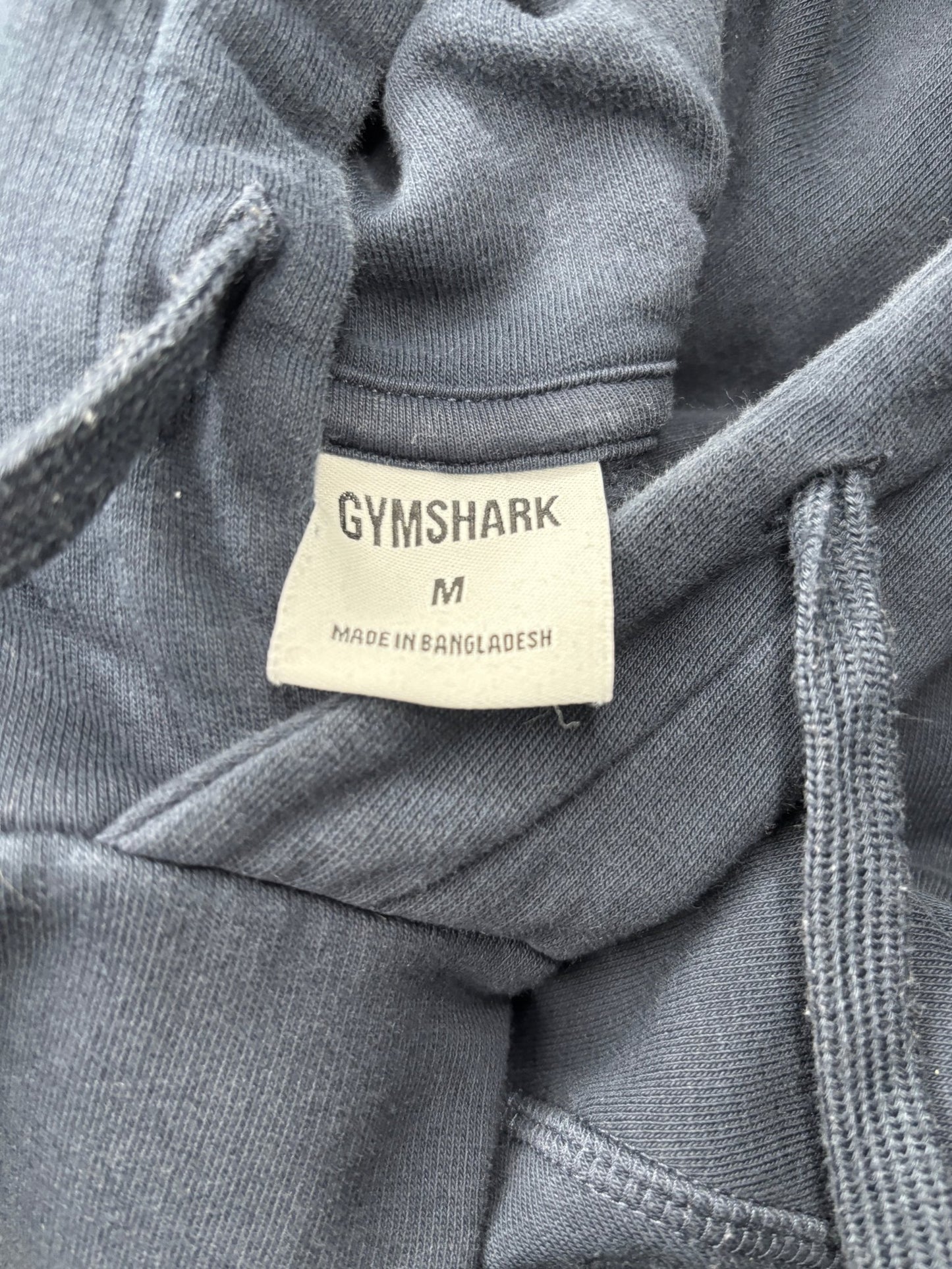 Gymshark Navy Blue Logo Hoodie Sweatshirt Adult Medium