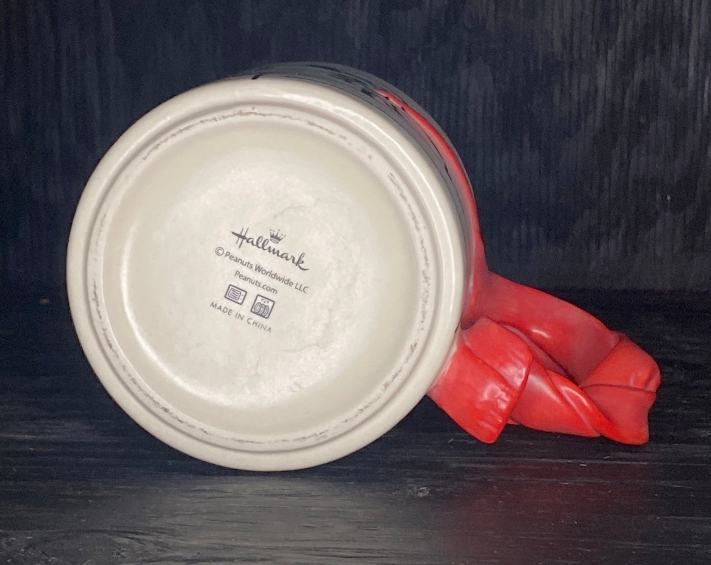 Hallmark Peanuts Snoopy Flying Ace With Scarf Handle Mug