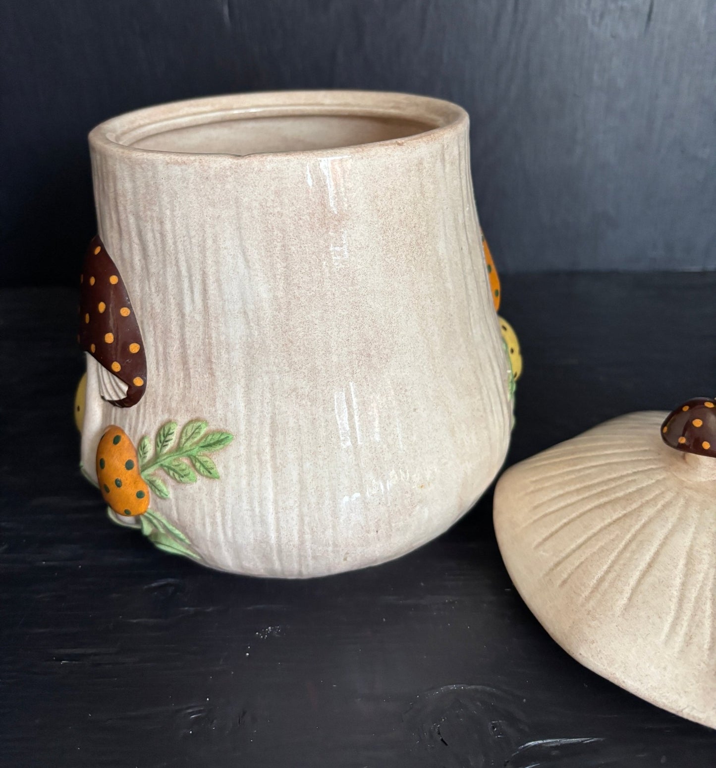Hand Crafted Mushroom Ceramic Container