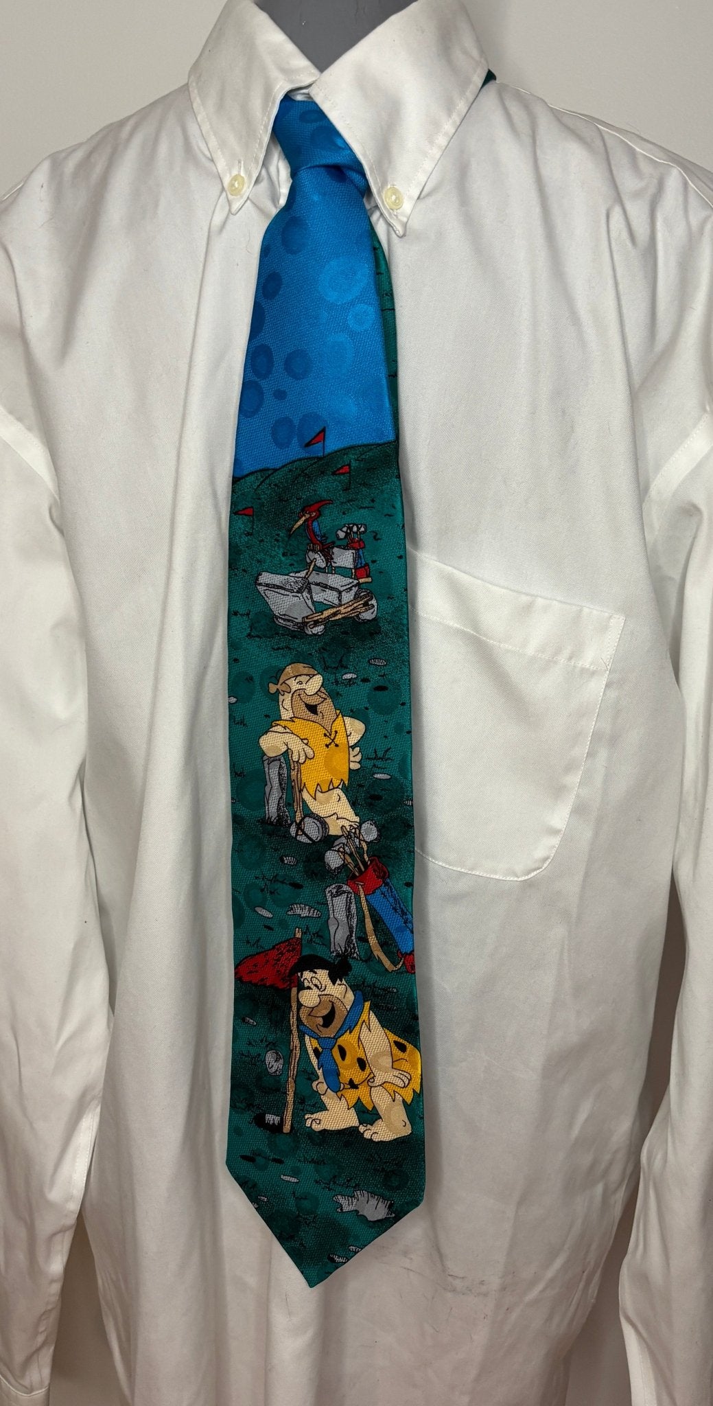 Flintstone Golf Necktie