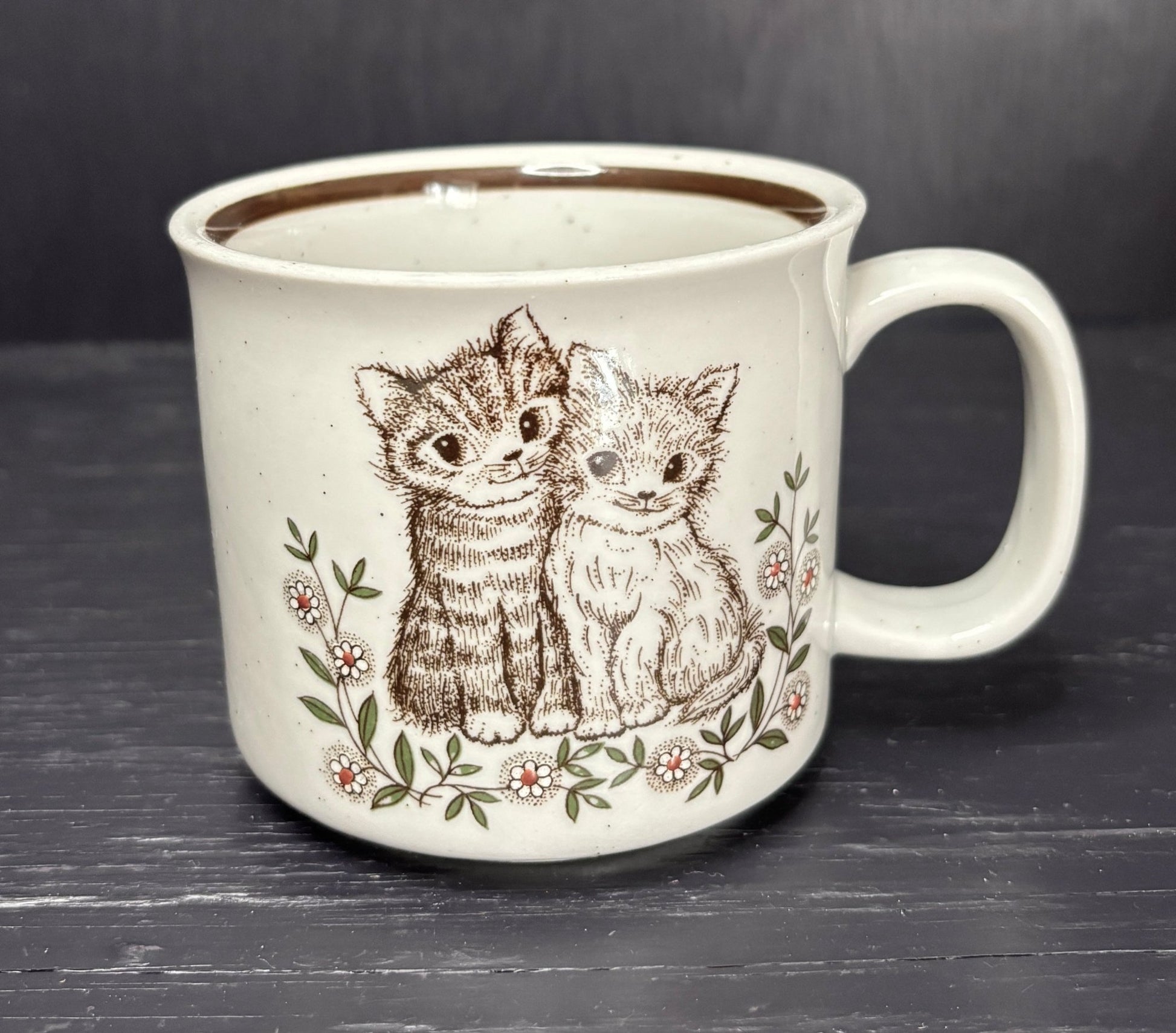 Happy Kittens Stoneware Coffee Mug