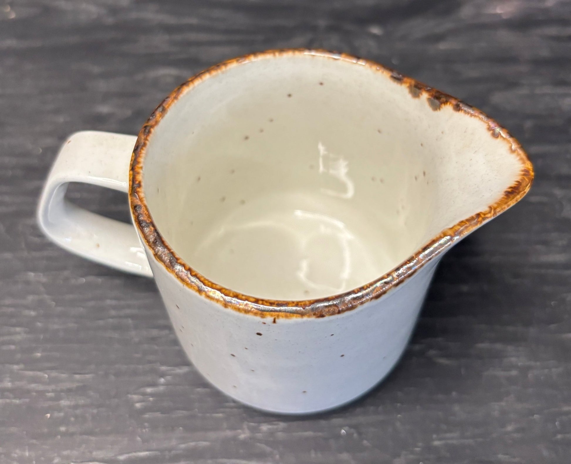 J&G Meakin Lifestyle beige and brown Creamer