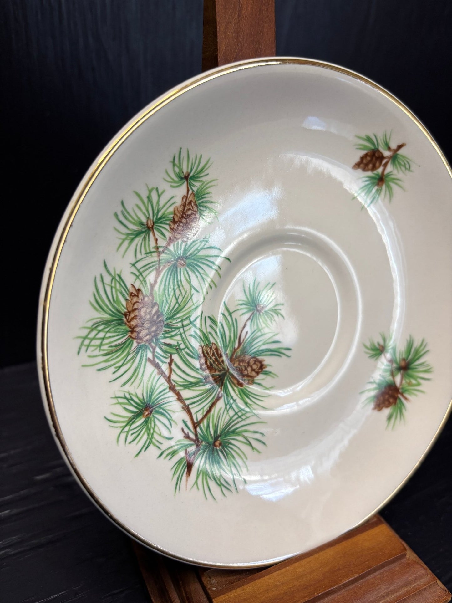 Pine Cone designed Saucer
