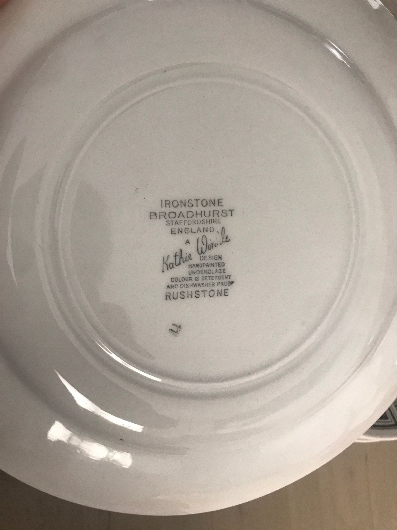 Kathie Winkle Broadhurst Ironstone Rushstone Replacement Dinner Plates