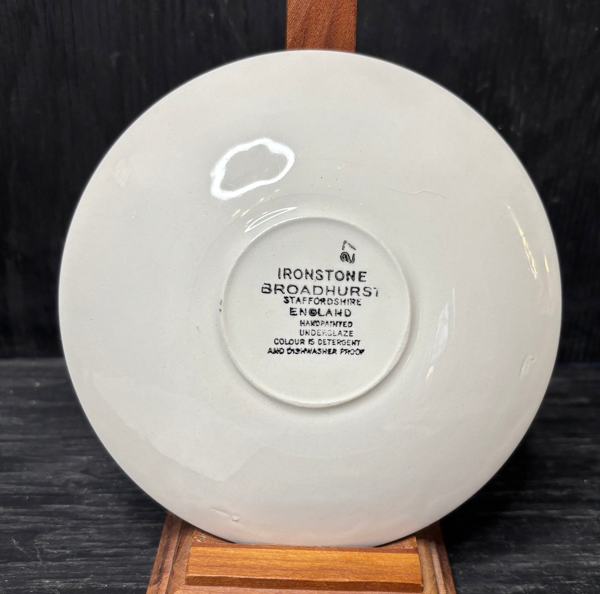 Kathie Winkle Broadhurst Ironstone Rushstone Saucers