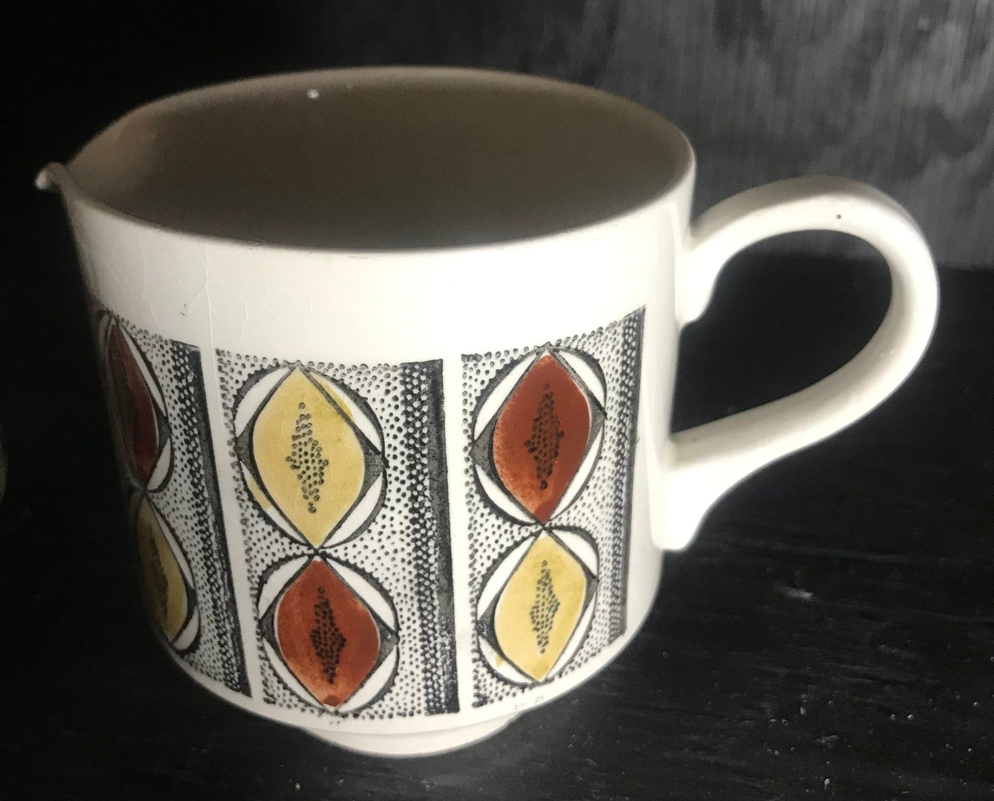 Kathie Winkle Mexico Creamer and Sugar Bowl Set