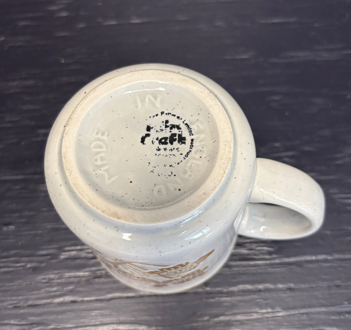 Kiln Craft Wildflowers Embossed English Ironstone Coffee Mug