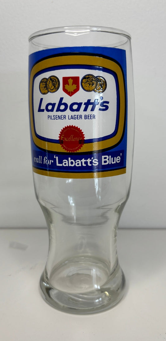Labatts Blue Pilsner Beer Glass