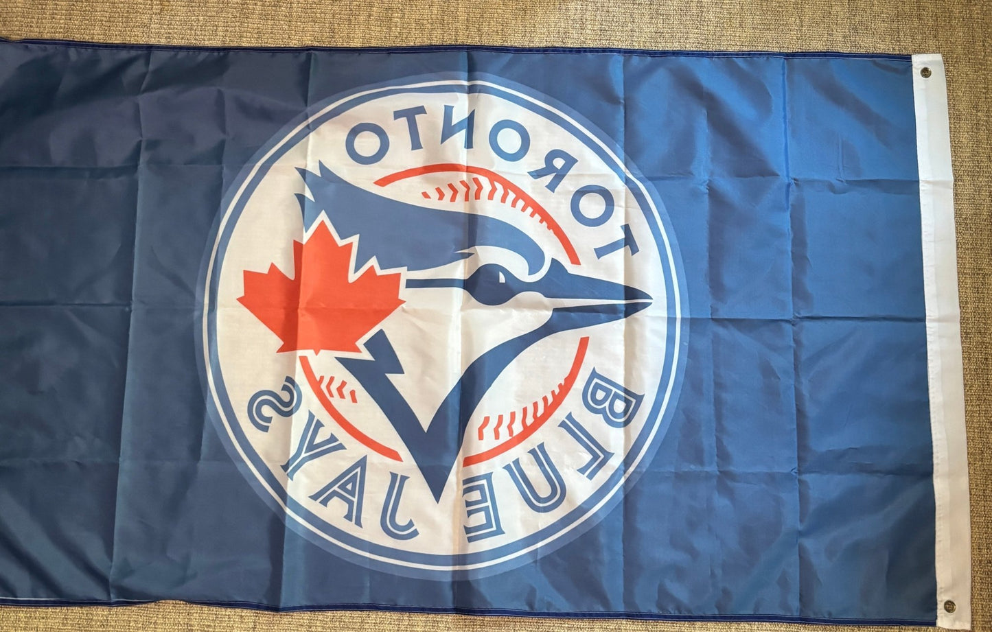 Toronto Blue Jays logo on a blue background