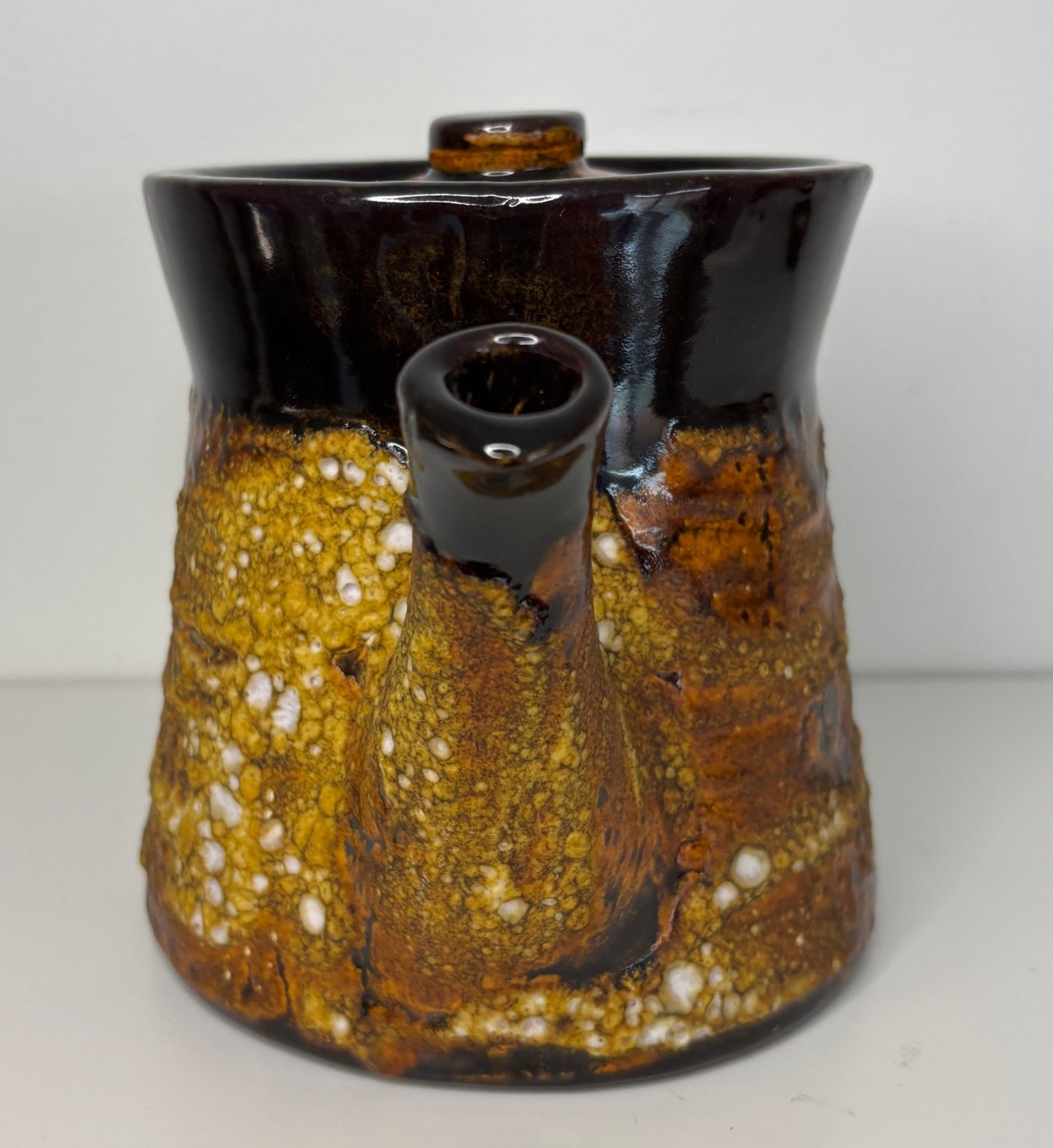 Laurentian Pottery Fat Lava Tea Pot