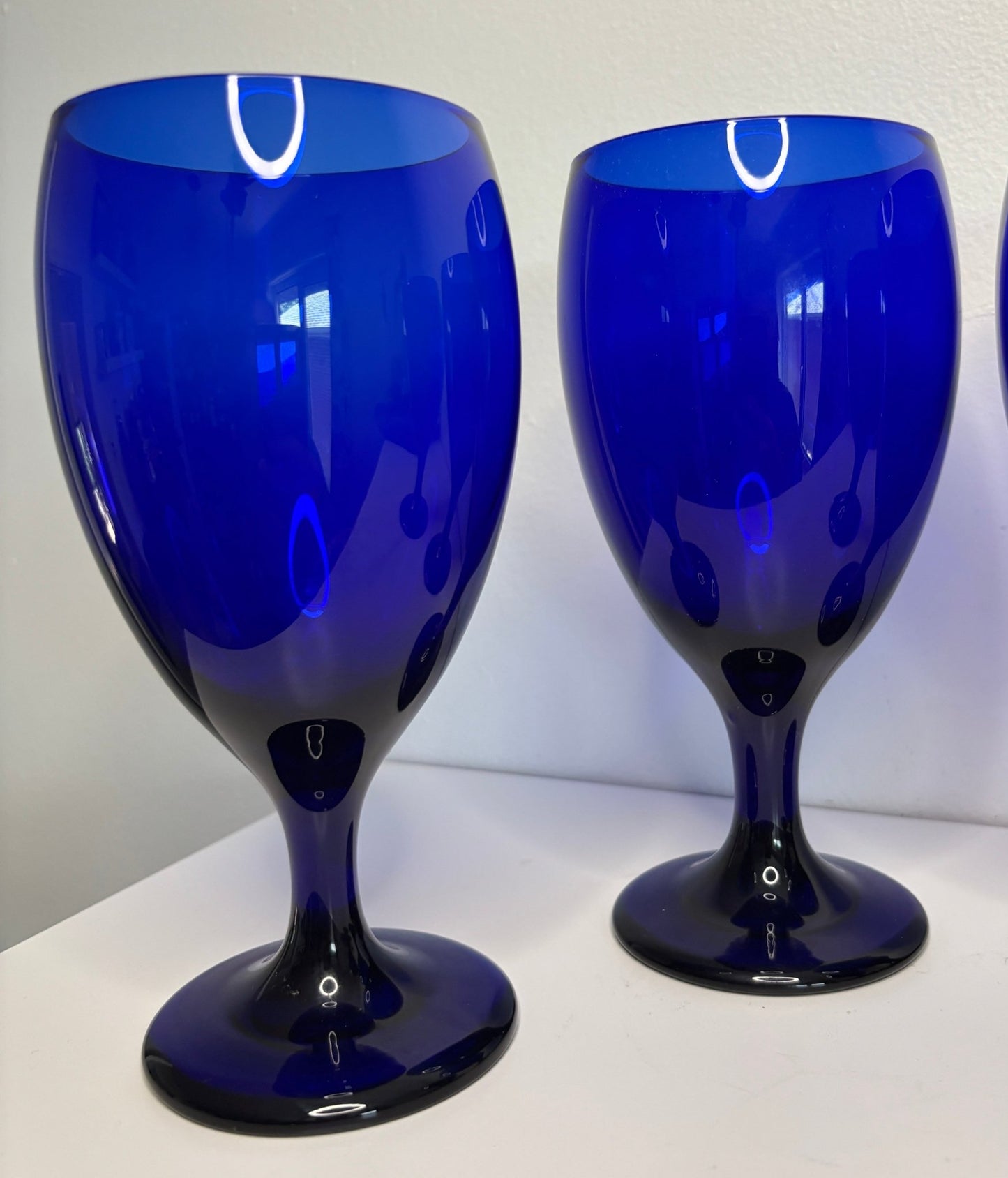 Libbey Cobalt Blue Wine Glasses Set