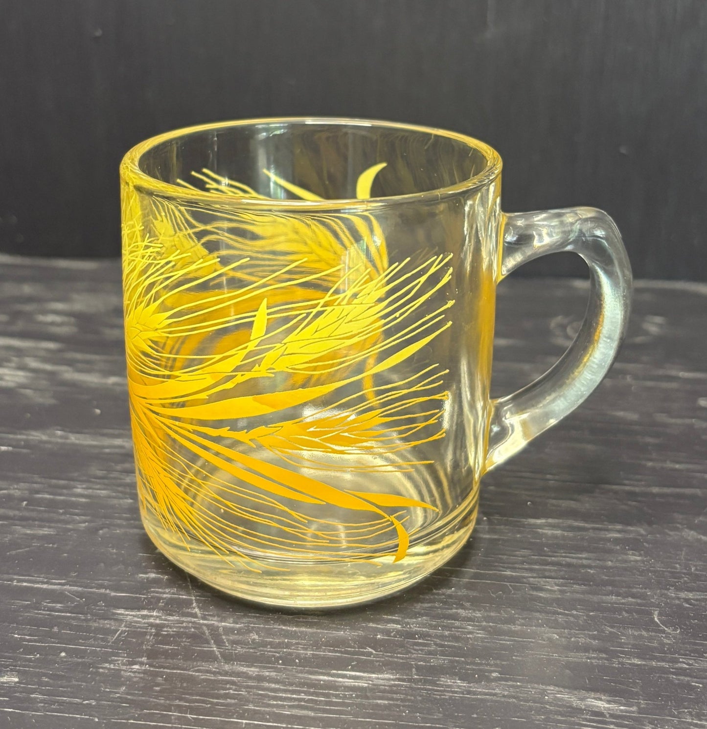 Libbey Golden Wheat Glass Coffee Mug