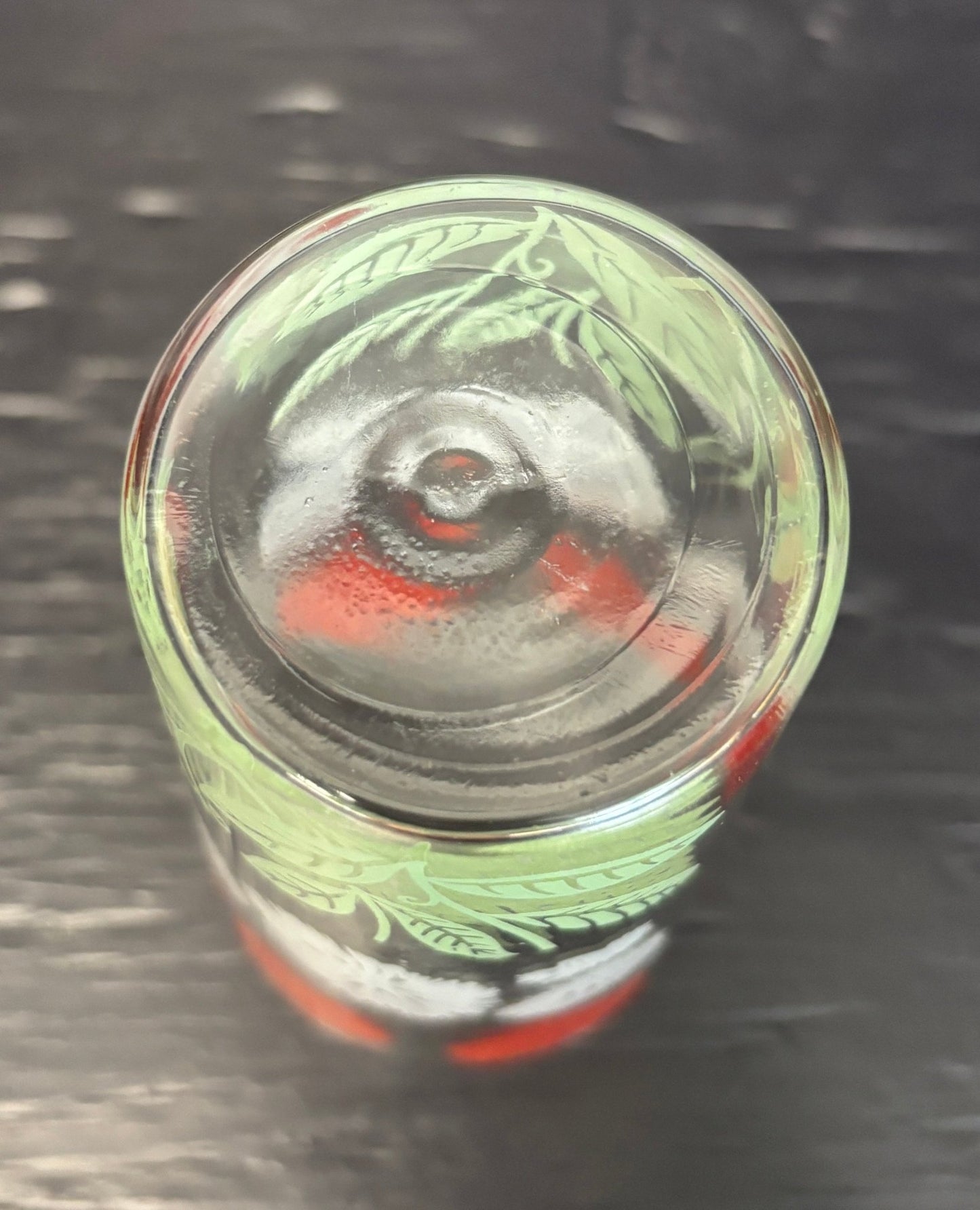 Libbey Floral Tumbler Drink Glass