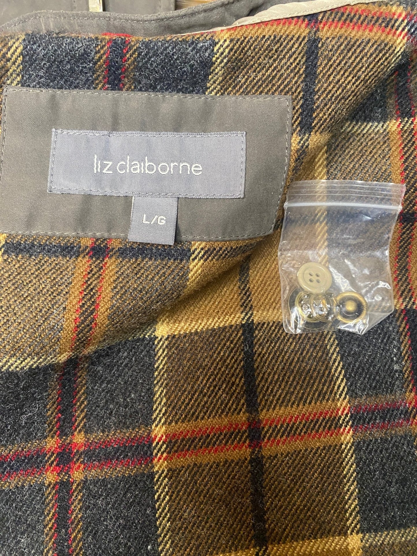Liz Claiborne Soft Shell Lined Hooded Tan Women’s Coat