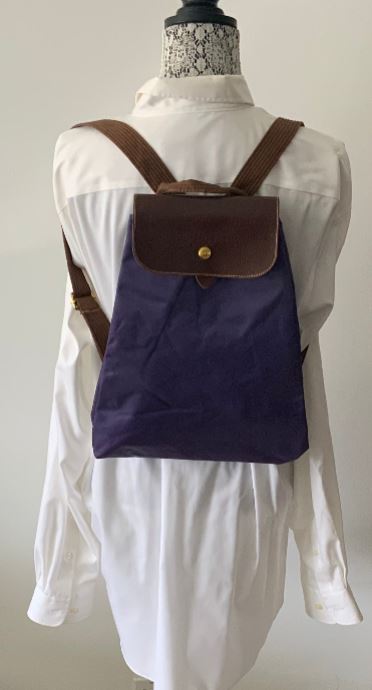 Longchamp Le Pliage Purple Backpack