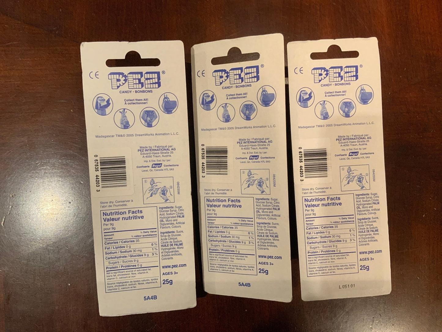 Madagascar Pez Dispensers