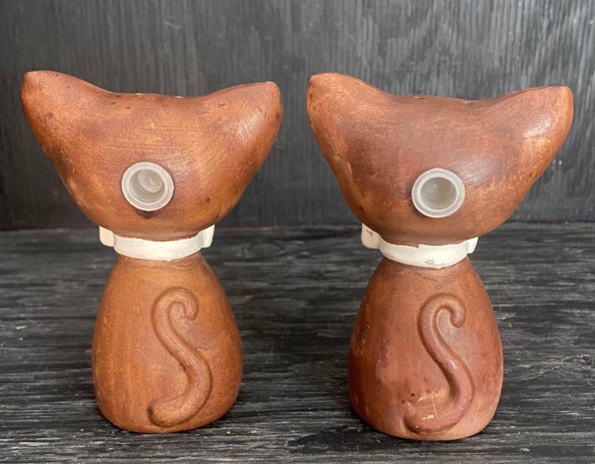 Made in Japan Lego Cat Salt and Pepper Shakers