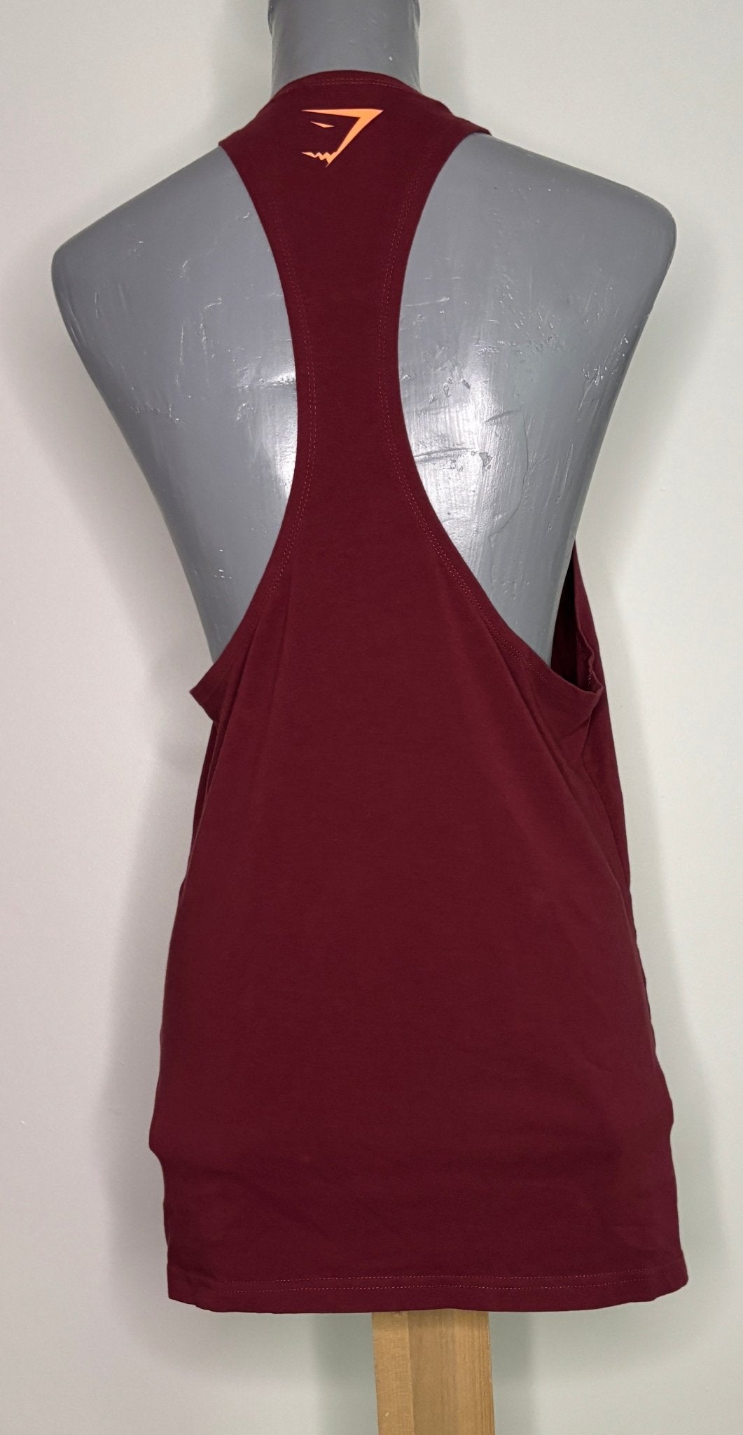 Maroon Gymshark Tank Top Muscle Shirt Adult Small