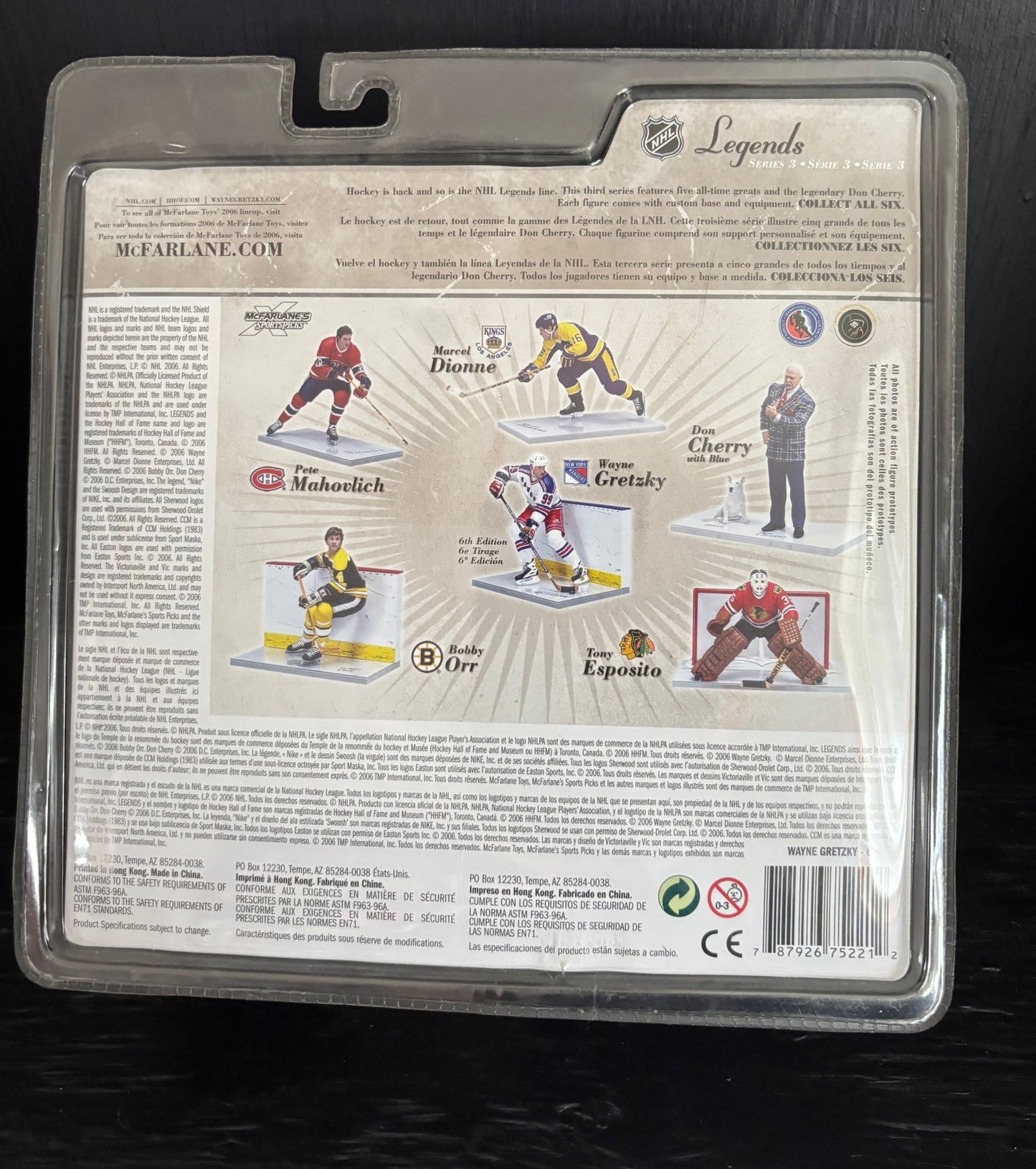 Mcfarlane NHL Wayne Gretzky New York Rangers Legends Series 3 Action Figure
