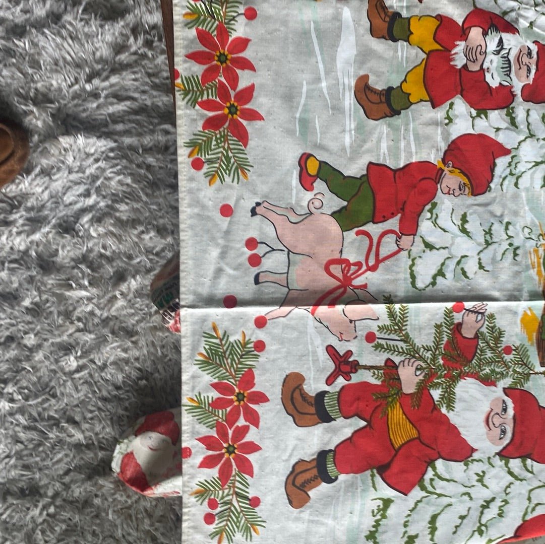 Mid Century Modern Christmas Tablecloth
