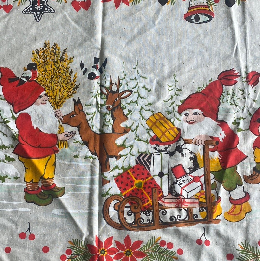 Mid Century Modern Christmas Tablecloth