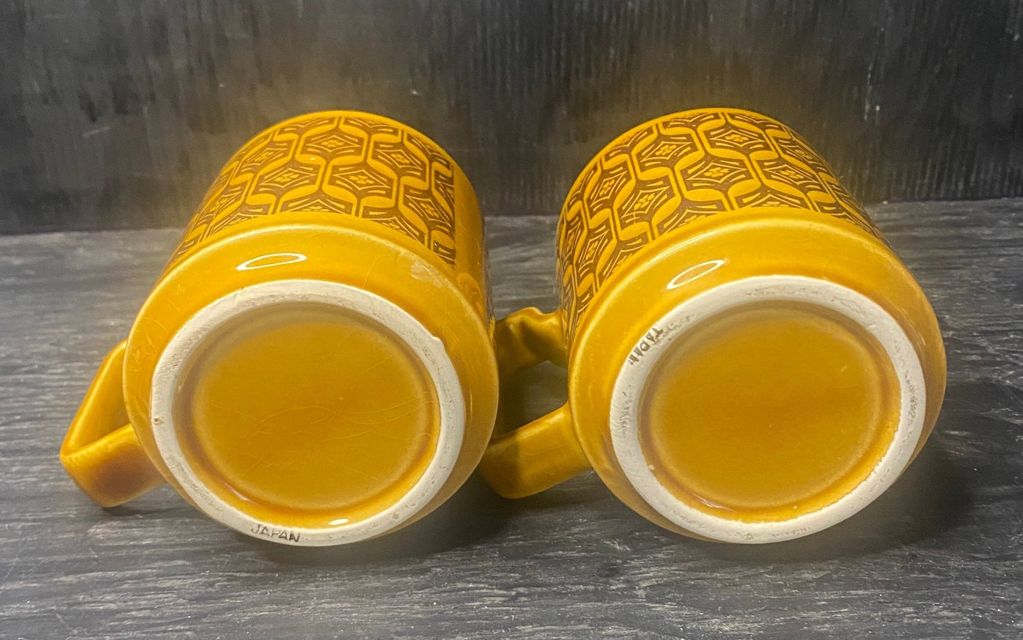 Mid Century Modern Retro Made in Japan Coffee Mugs