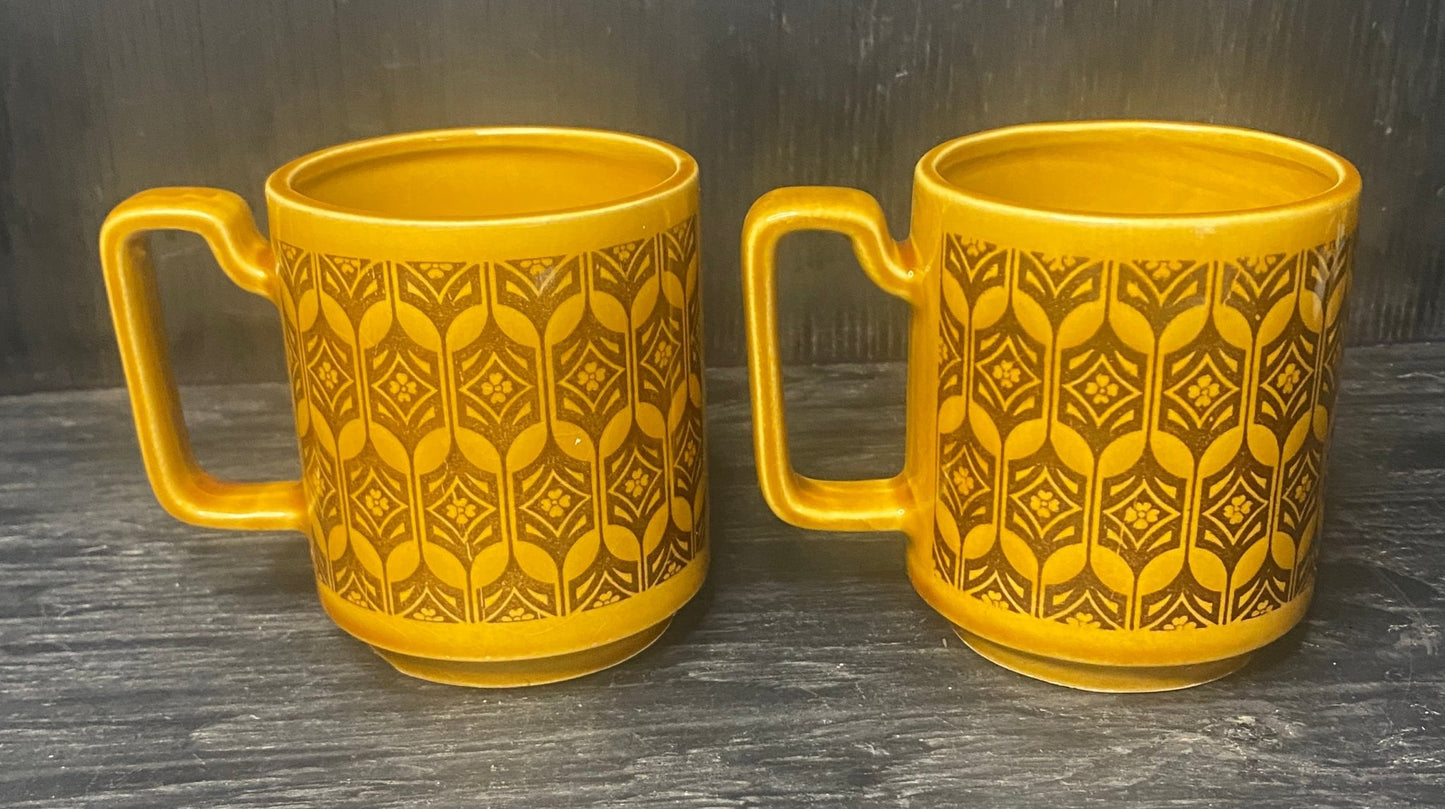 Mid Century Modern Retro Made in Japan Coffee Mug