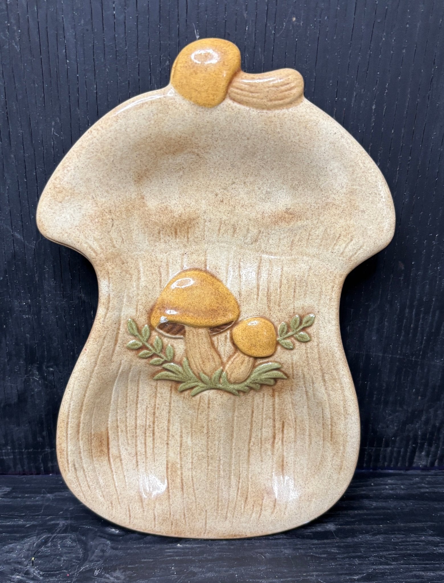 Mid Century Vintage Mushroom Spoon Rest