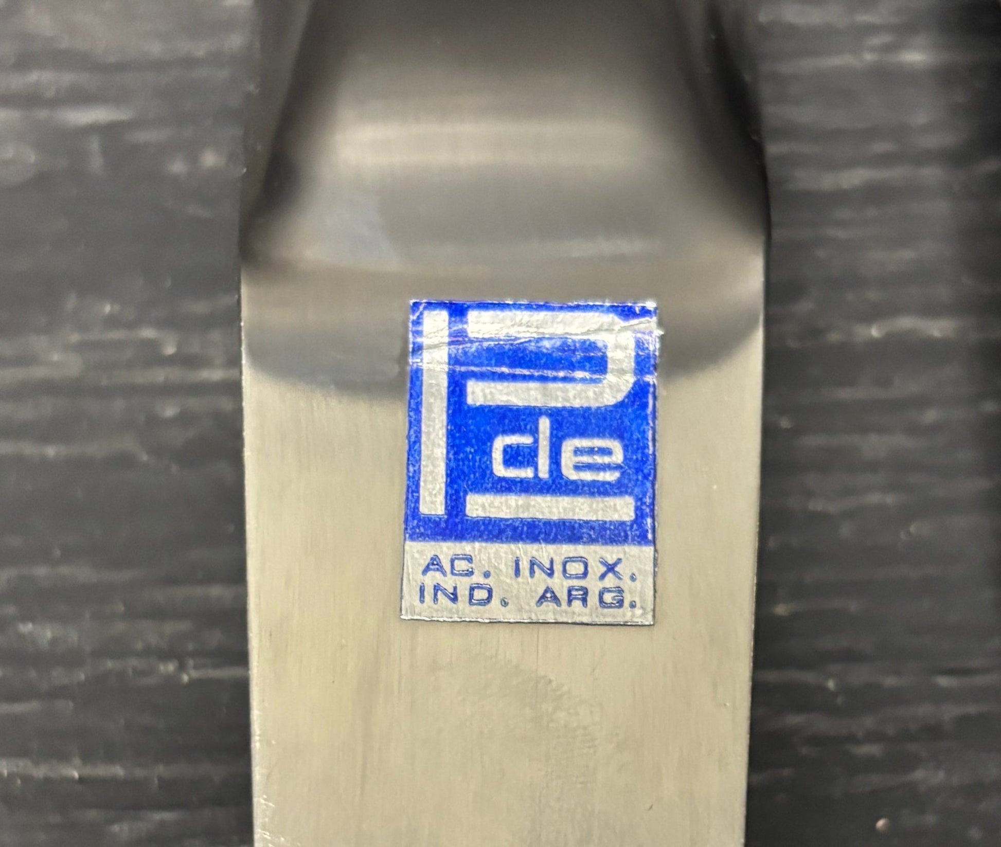 Mid Century Vintage Teak Metal Salad Serving Set