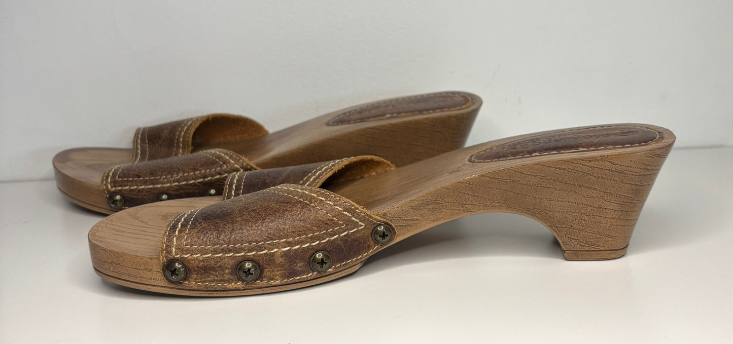 Montego Bay Club Brown Heeled Slip On Shoes US8.5