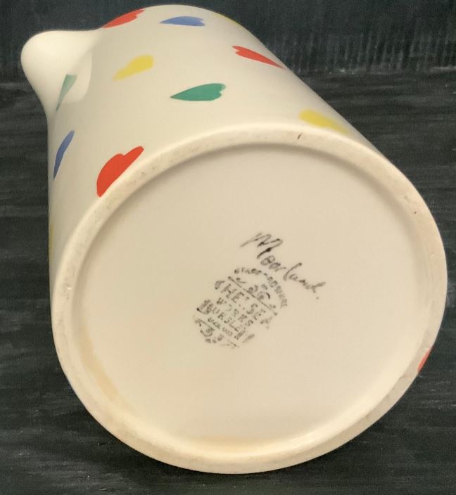 Moorland Chelsea Works Burslem Heart Creamer