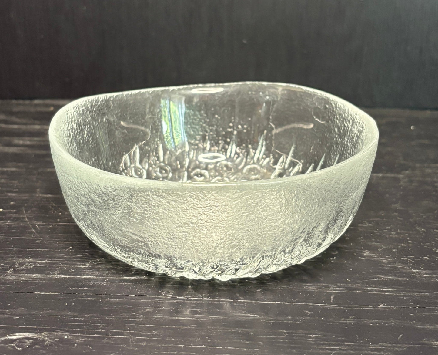 Muurla Peacock Glass Bowl by Raija Luoto Finland