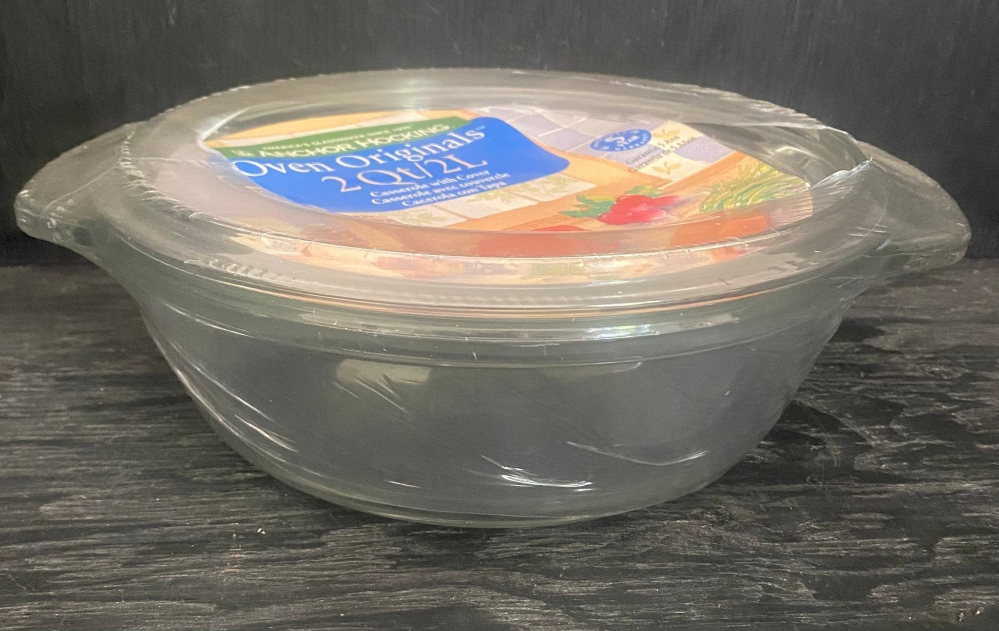 New Anchor Hocking 2 Quart Glass Casserole Dish
