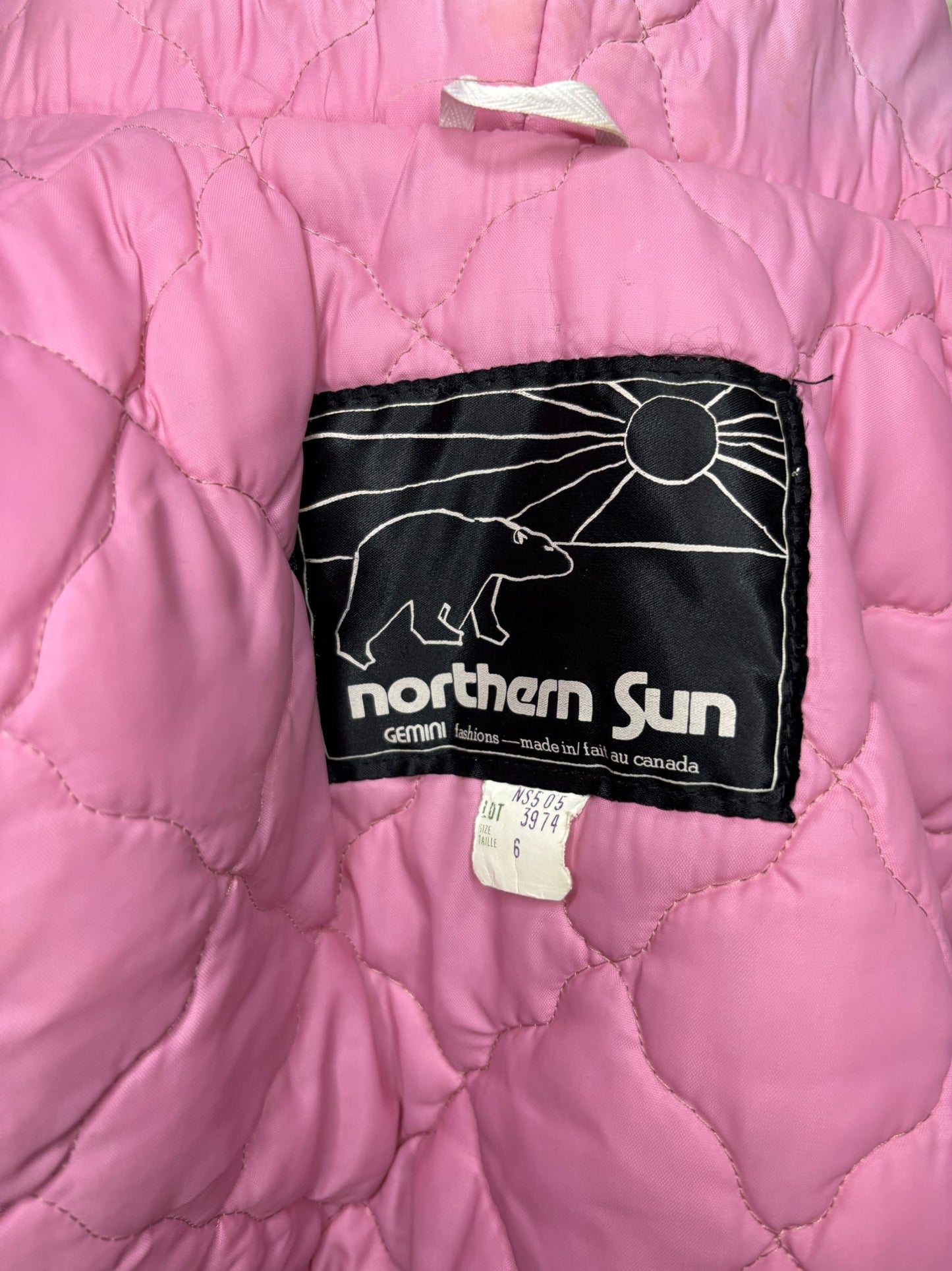 Northern Sun Girls Pink Wool Coat