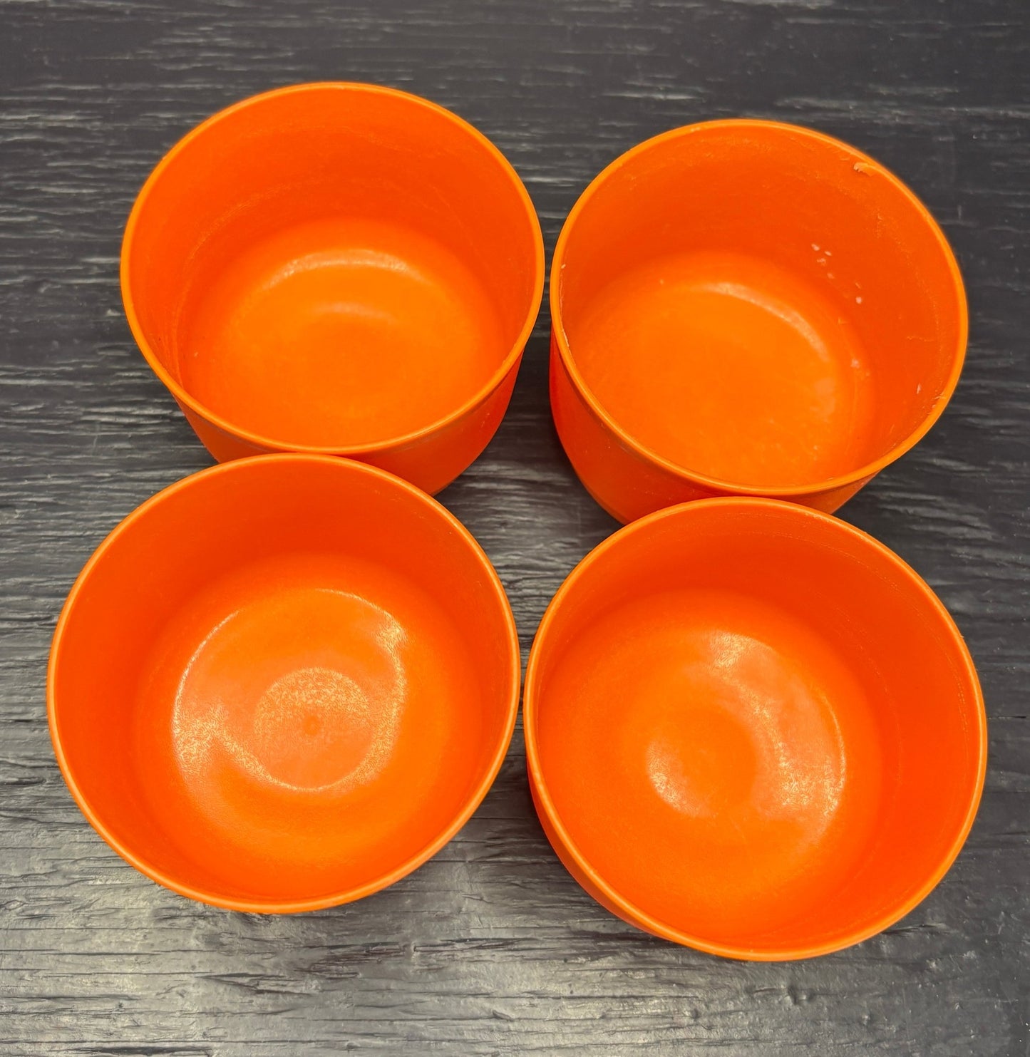 Orange Tupperware Snack Cups Set of 4