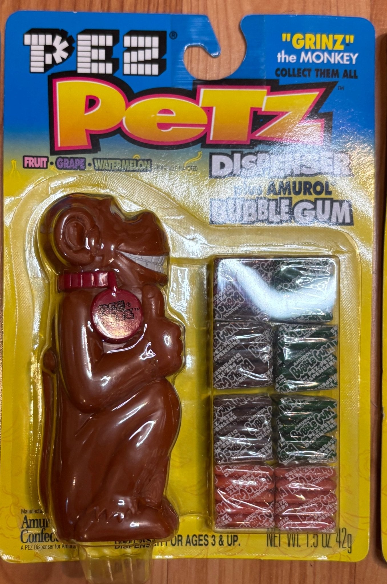 Pez Petz monkey Bubble Gum Dispensers