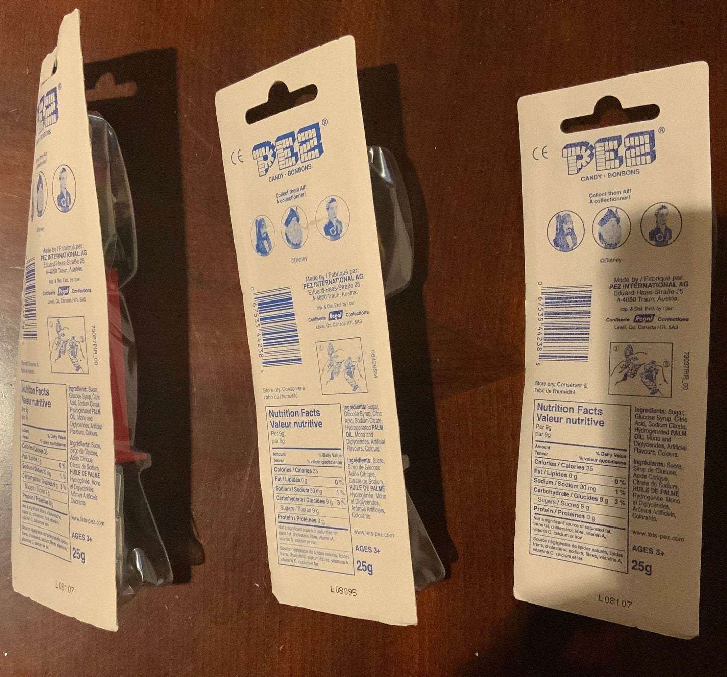 Pirates of the Caribbean Pez Dispensers New on Cards lot of 3 Jack Sparrow Davy Jones Will Turner