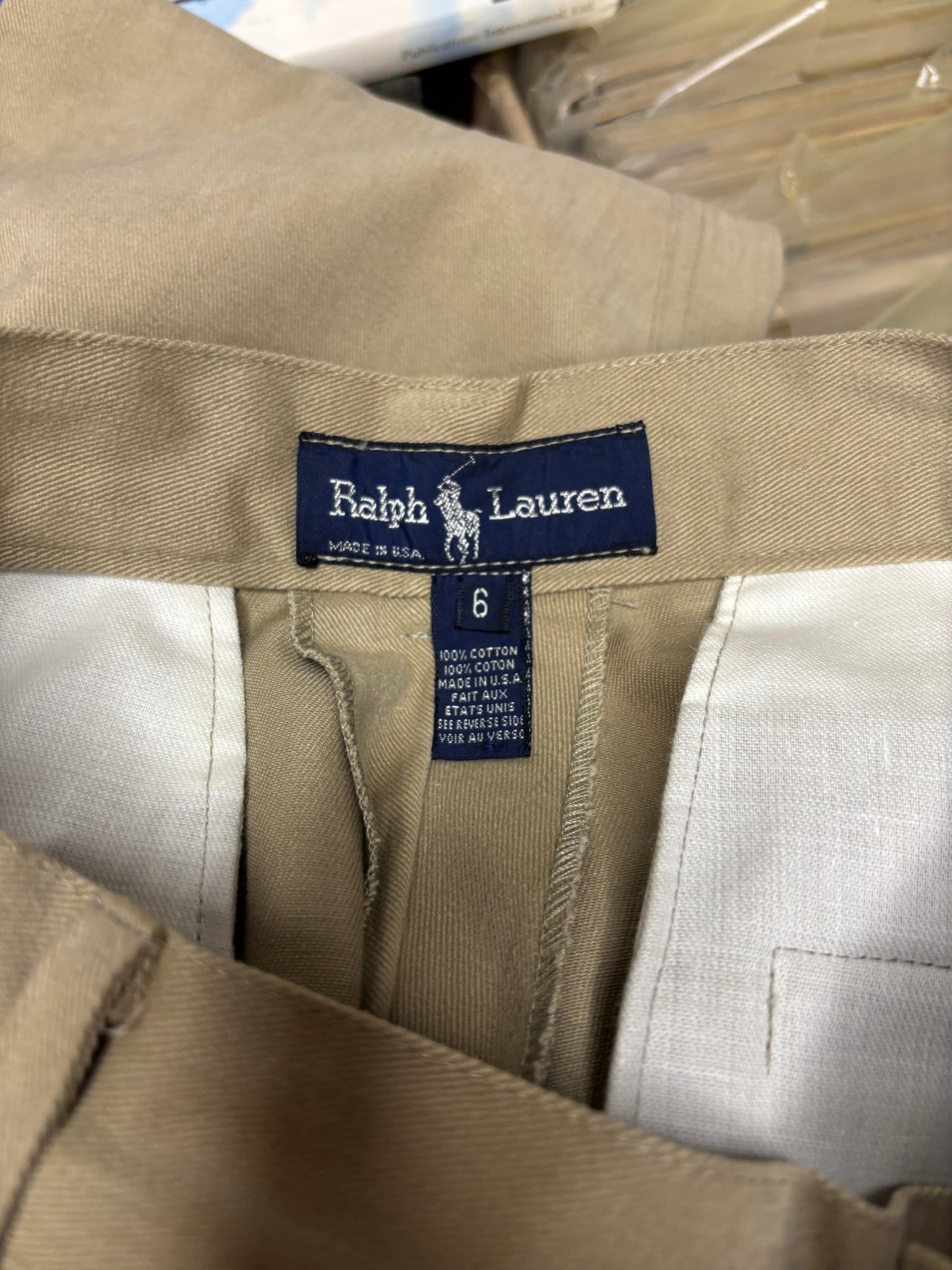 Polo Ralph Lauren Tan Riding Pants Size 6