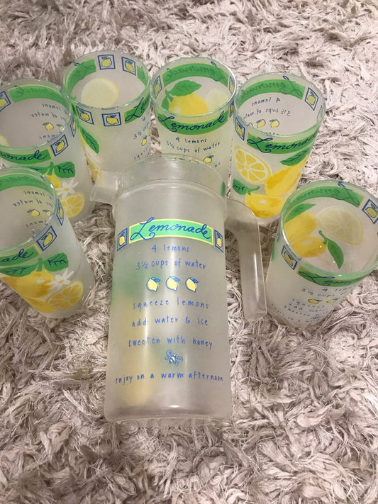 Precision Craft Lemonade Pitcher and Glasses Tumbler set