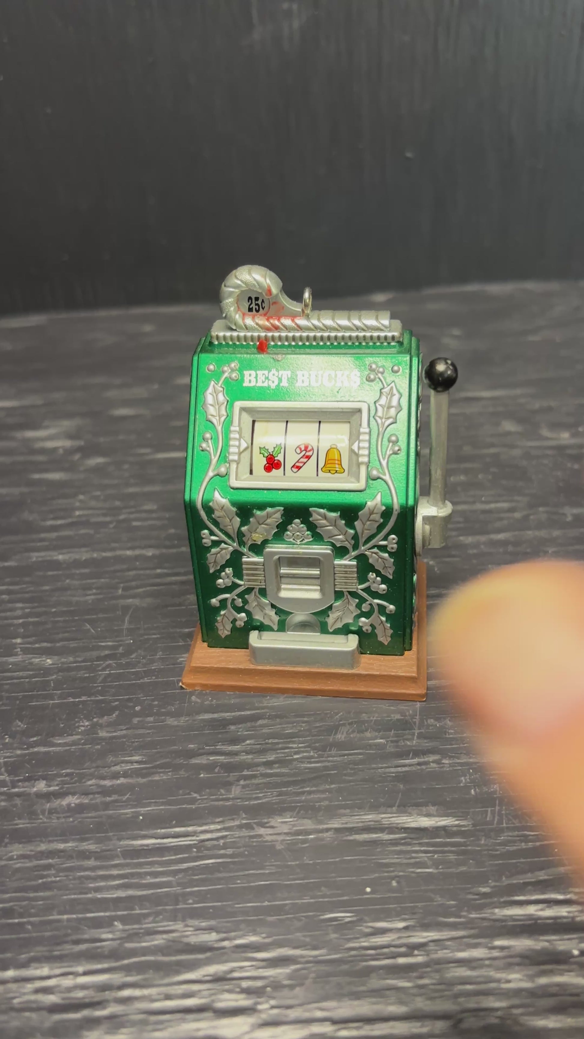Hallmark Best Bucks Slot Machine Christmas Ornament