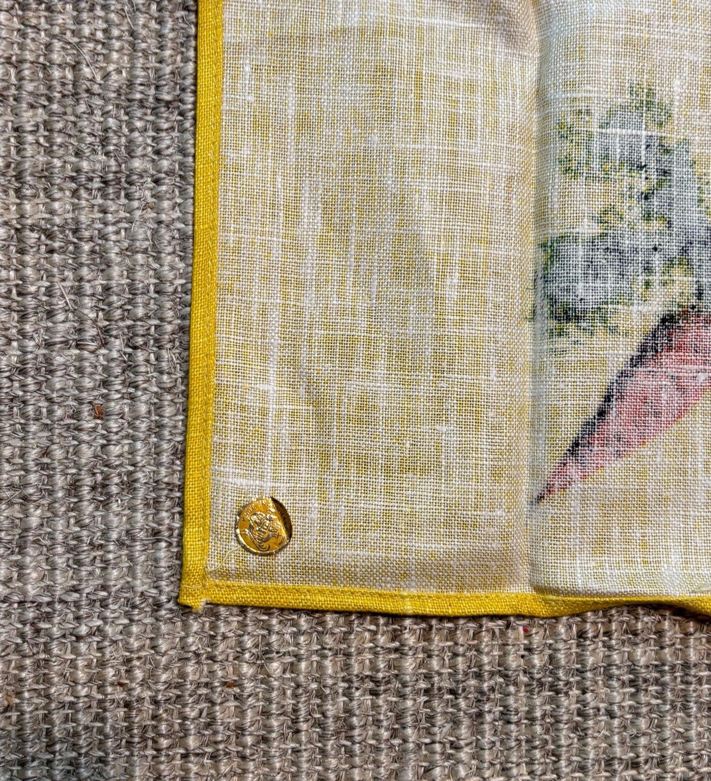 Pure Linen Rabbit Theme Kitchen Tea Towel
