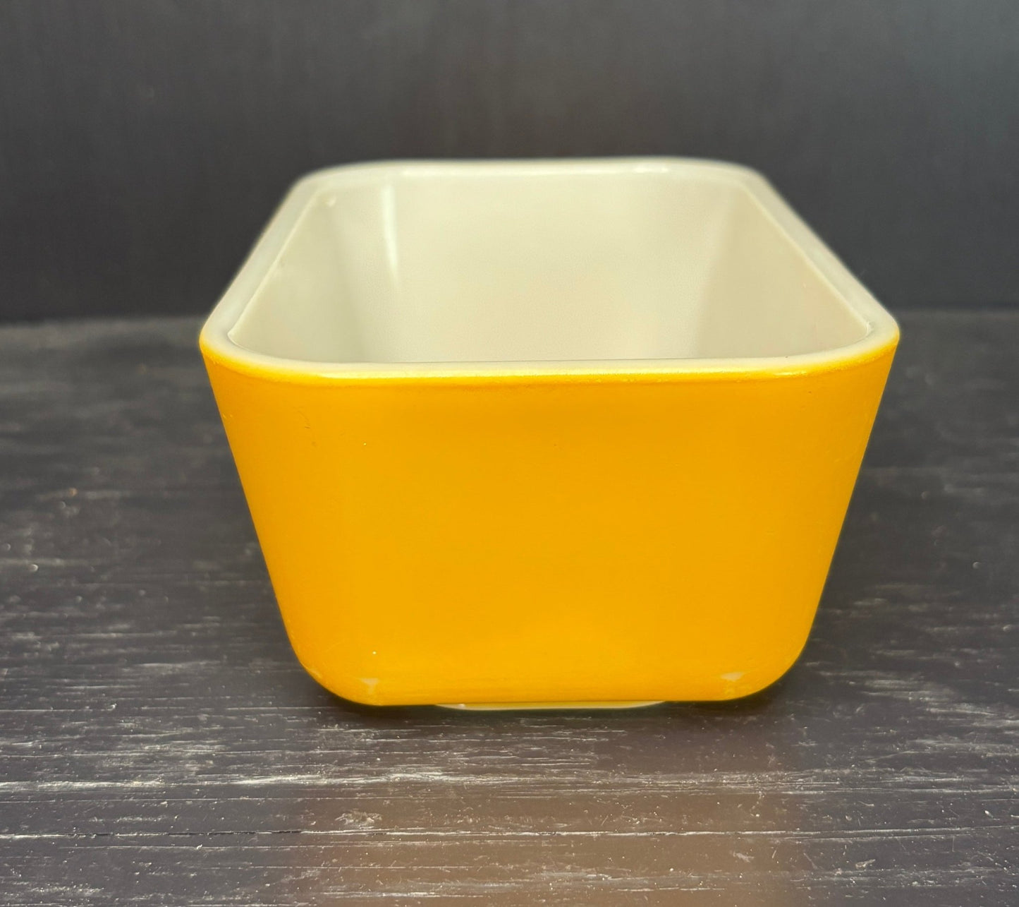 Pyrex Gold Orange Refrigerator Dish Mini Loaf Pan