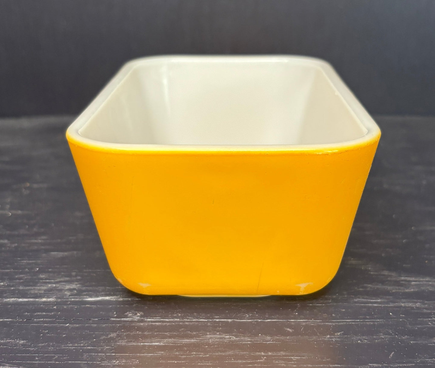 Pyrex Gold Orange Refrigerator Dish Mini Loaf Pan