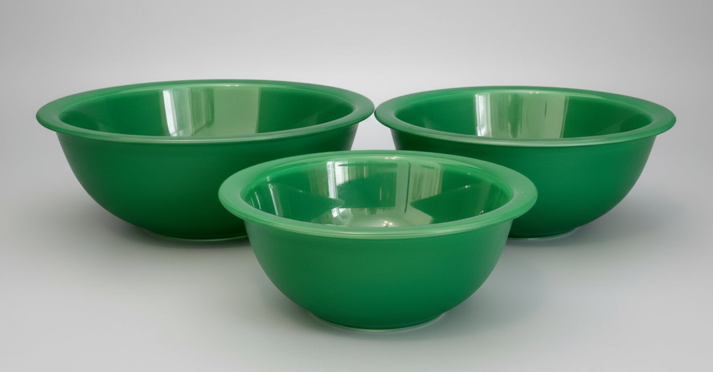 Pyrex Green Nesting Mixing Bowl set
