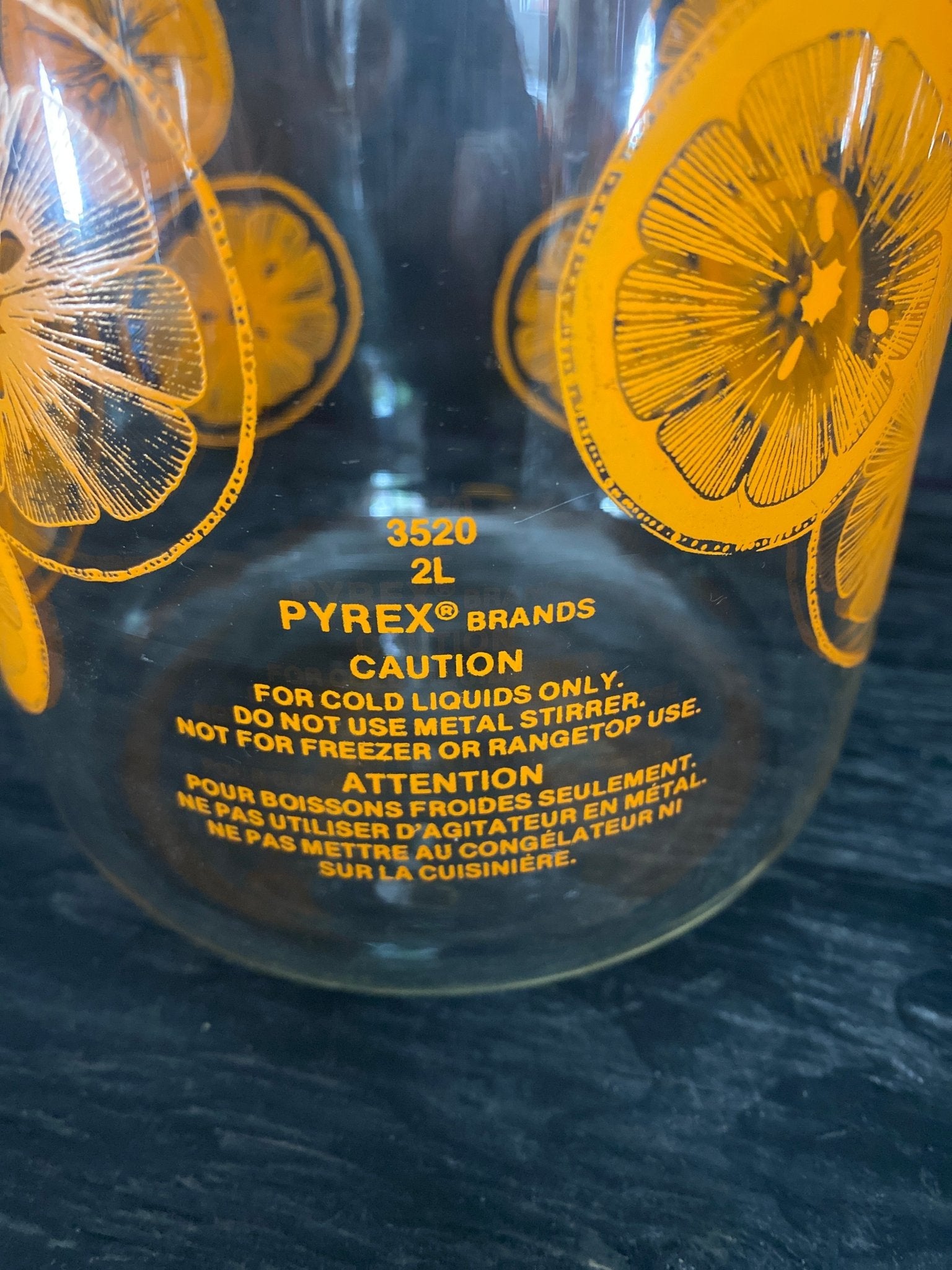 Pyrex Orange Pitcher
