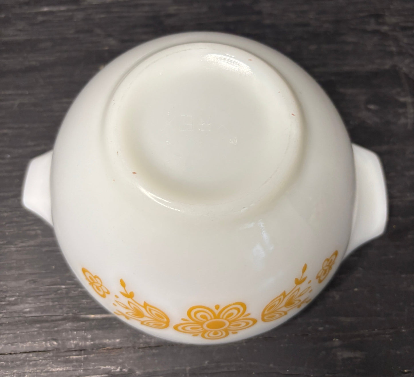 Pyrex White Butterfly Gold Cinderella Mixing Bowl