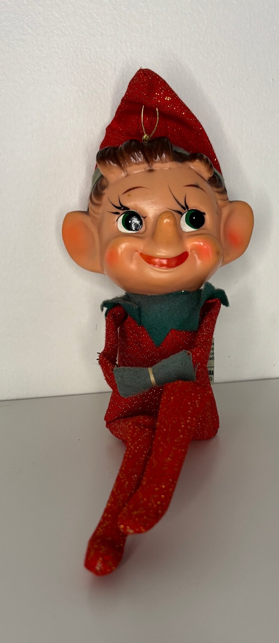 Rare Takara Japan Knee Hugger Elf Christmas Figurine Ornament
