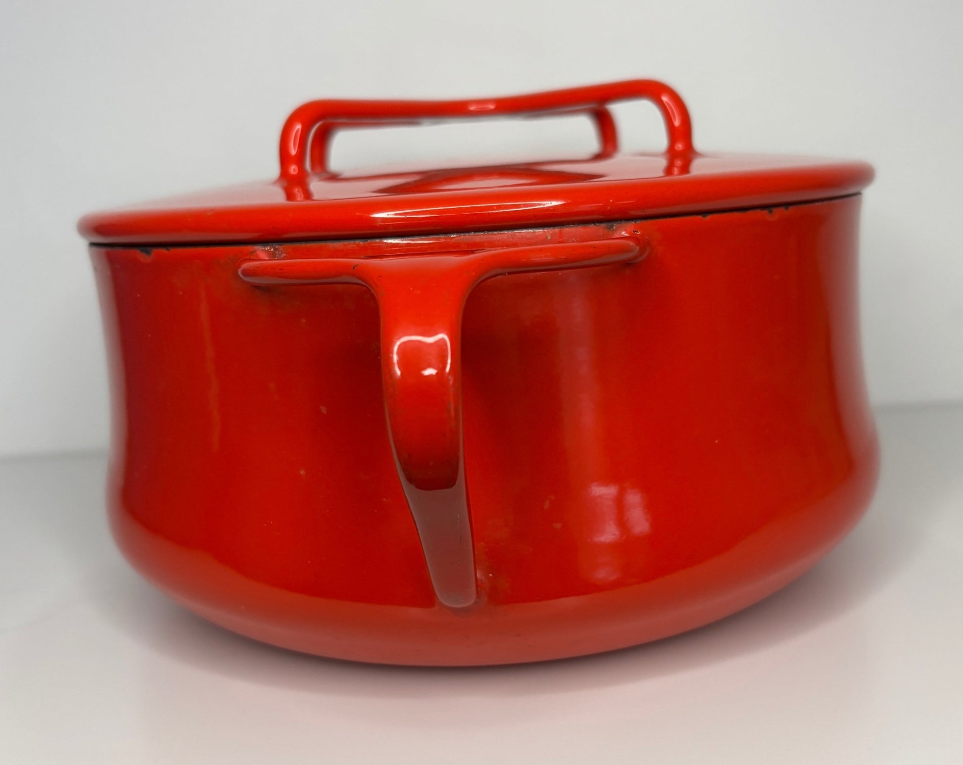 Red Dansk Kobenstyle Casserole Pot