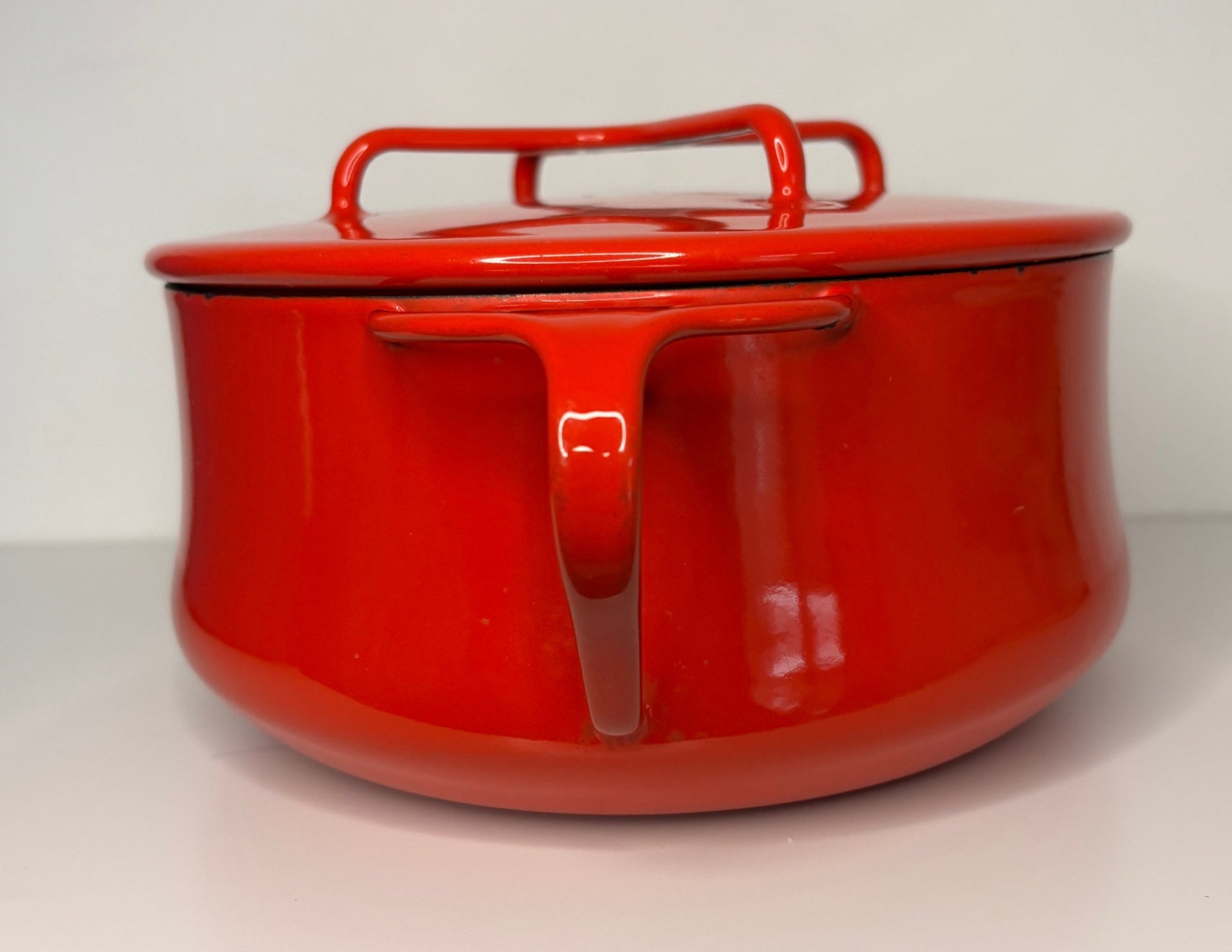 Red Dansk Kobenstyle Casserole Pot