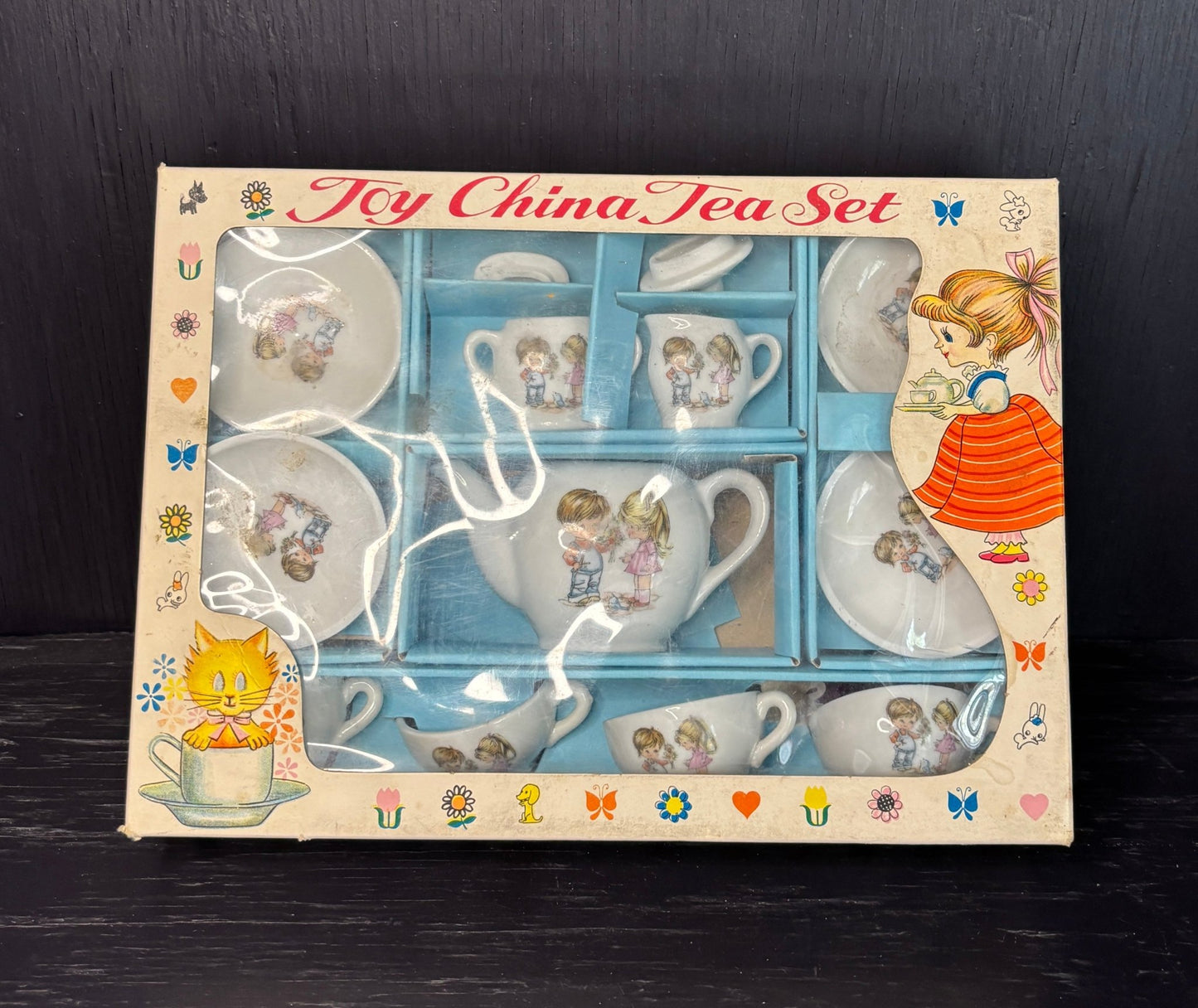 Retro 1960s Made in Japan Toy China Tea Set